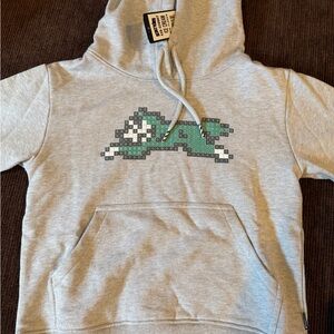 Kids Billionaire Boys Club Gray Hoodie with Pixel Art Design